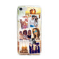 Personalised Summer Holiday Photos iPhone 7 Bumper Case on Silver iPhone