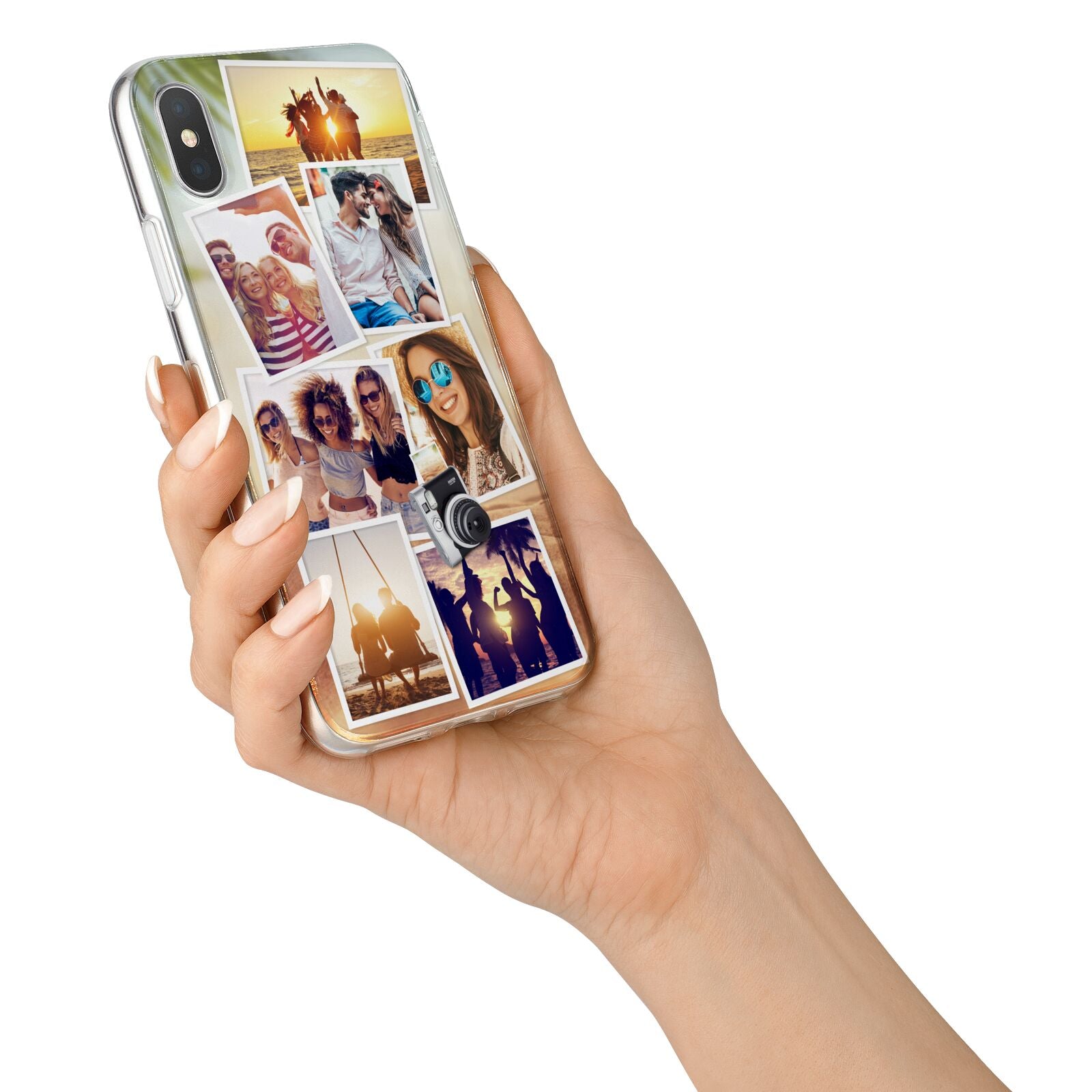 Personalised Summer Holiday Photos iPhone X Bumper Case on Silver iPhone Alternative Image 2