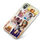 Personalised Summer Holiday Photos iPhone X Bumper Case on Silver iPhone