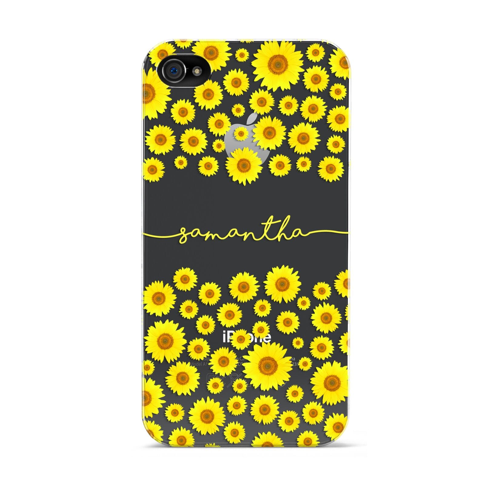 Personalised Sunflower Apple iPhone 4s Case