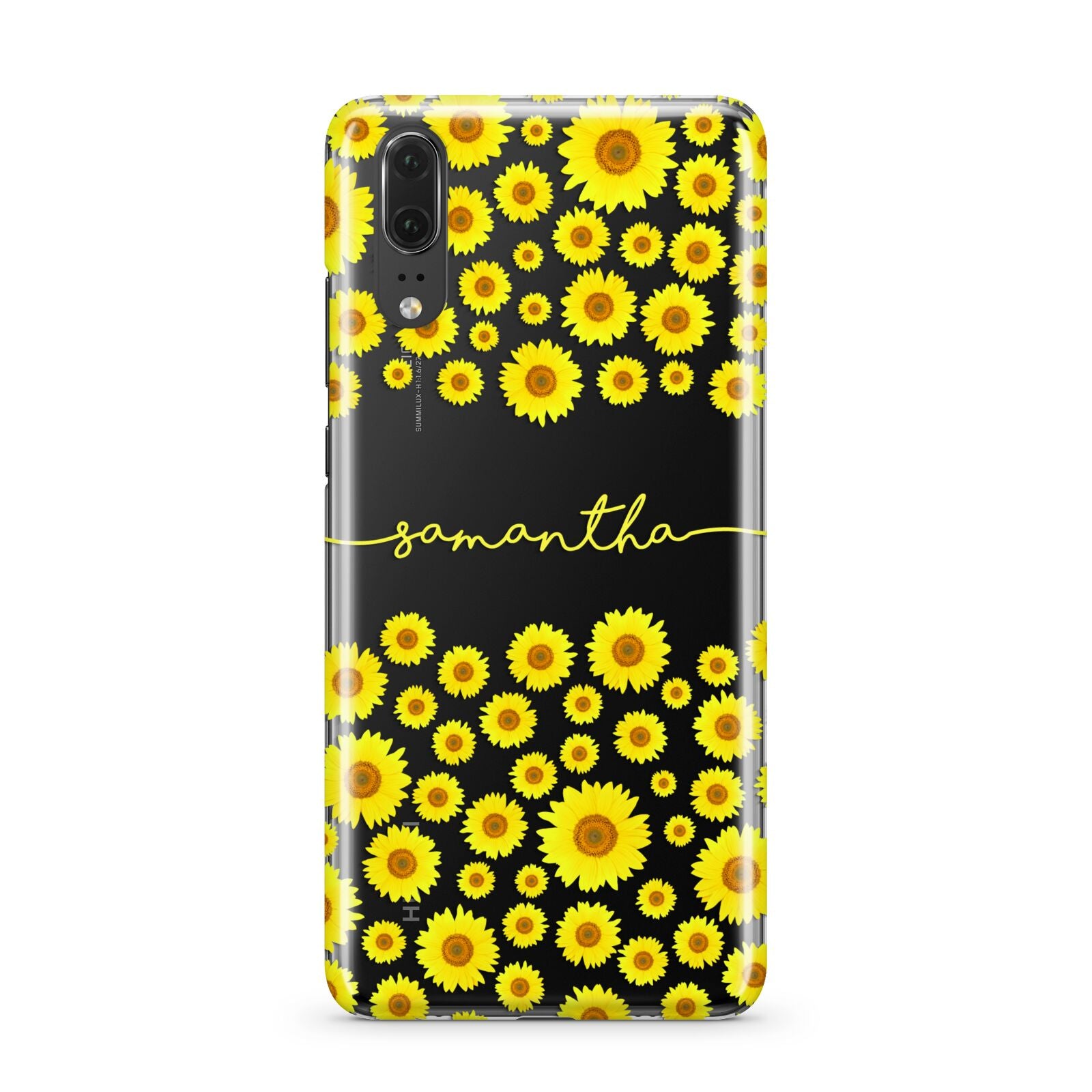 Personalised Sunflower Huawei P20 Phone Case