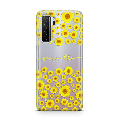 Personalised Sunflower Huawei P40 Lite 5G Phone Case
