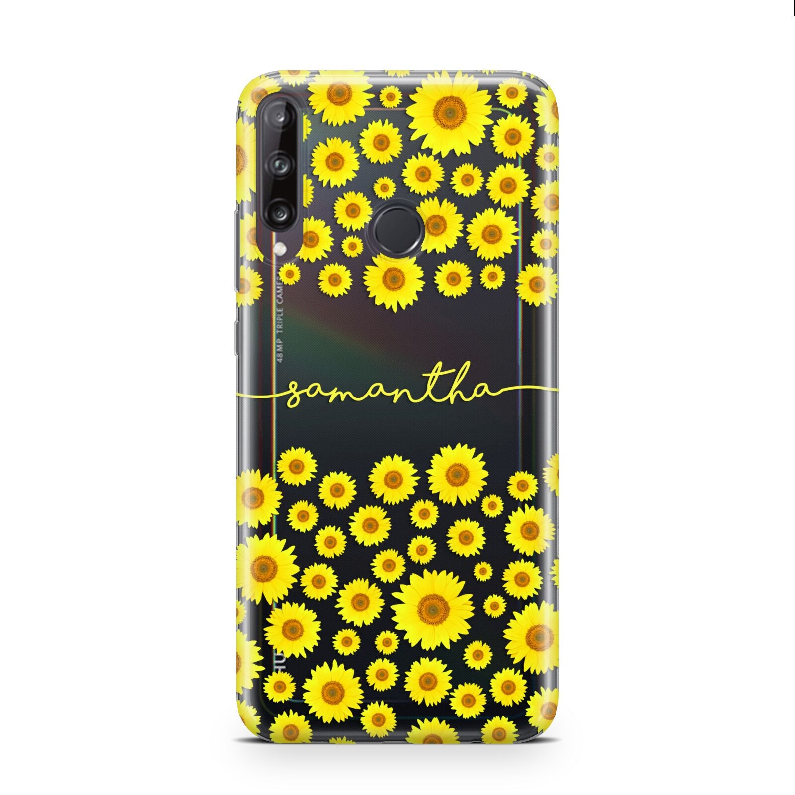 Personalised Sunflower Huawei P40 Lite E Phone Case