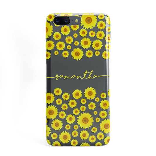 Personalised Sunflower OnePlus Case