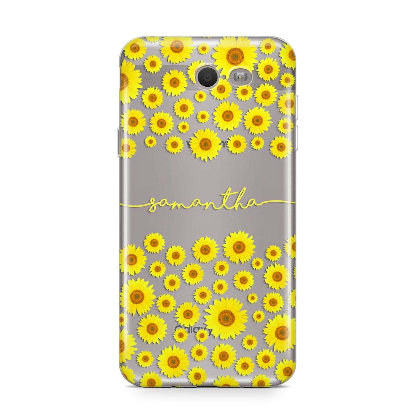 Personalised Sunflower Samsung Galaxy J7 2017 Case