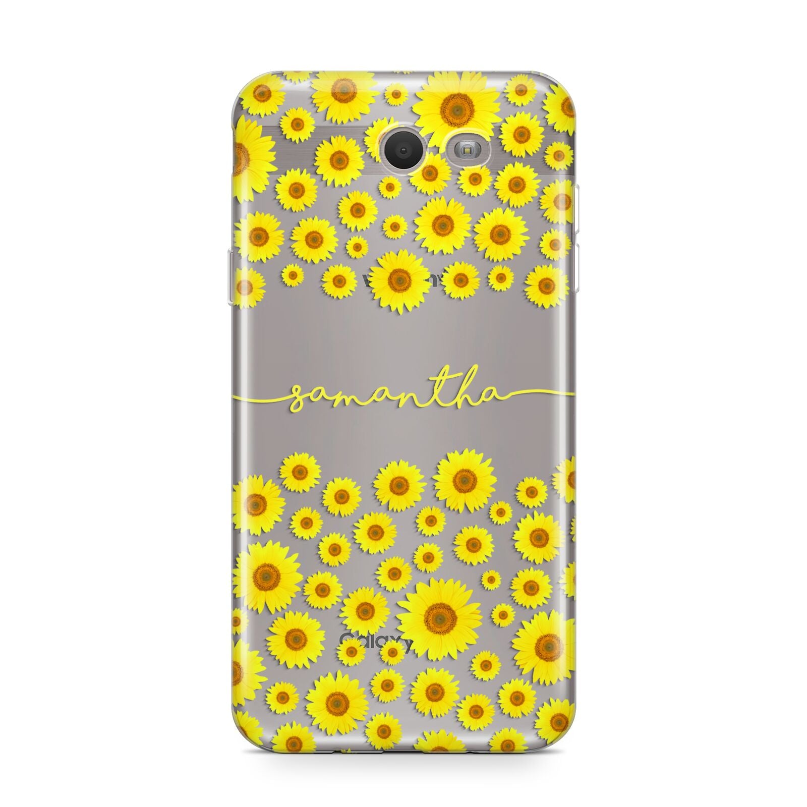 Personalised Sunflower Samsung Galaxy J7 2017 Case