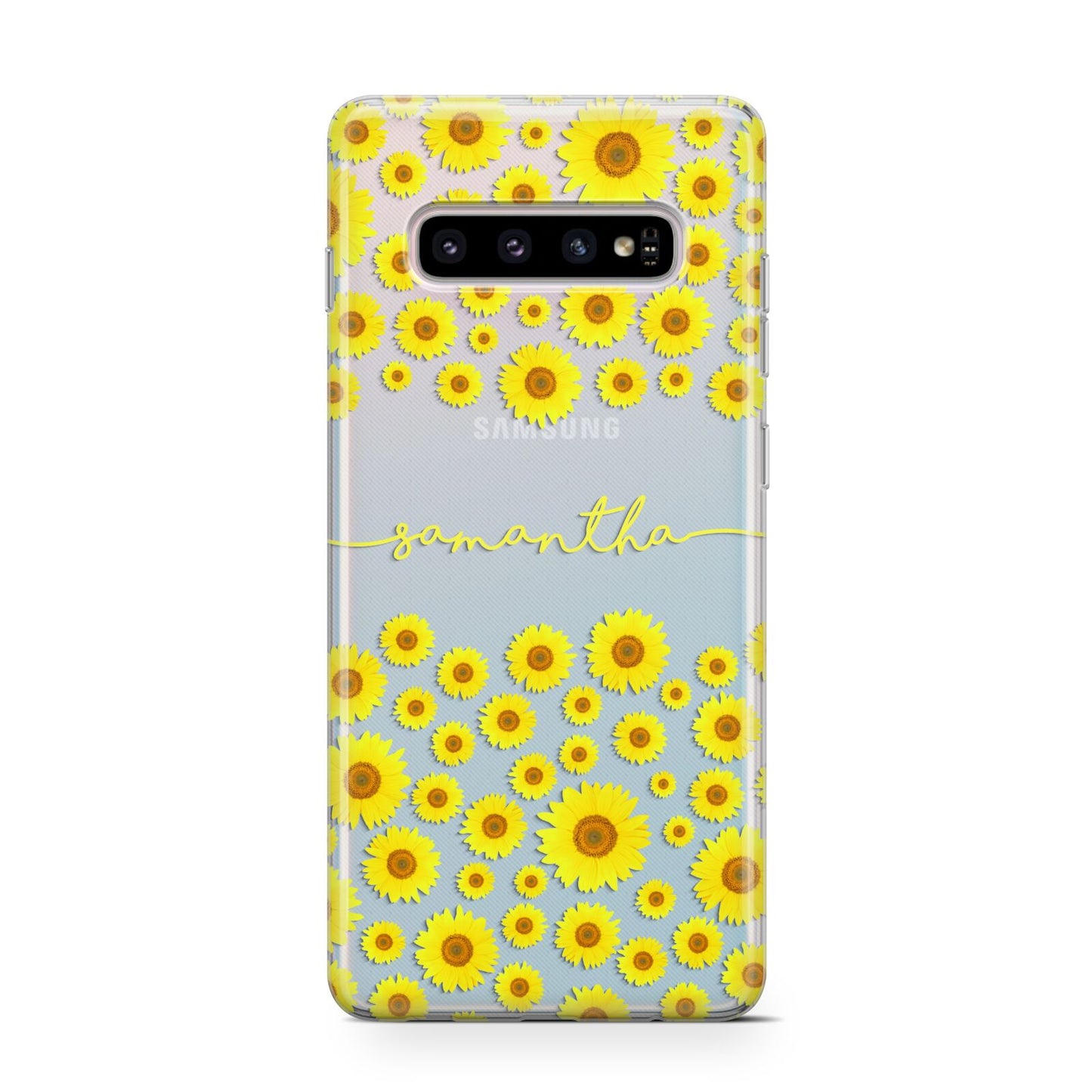 Personalised Sunflower Samsung Galaxy S10 Case