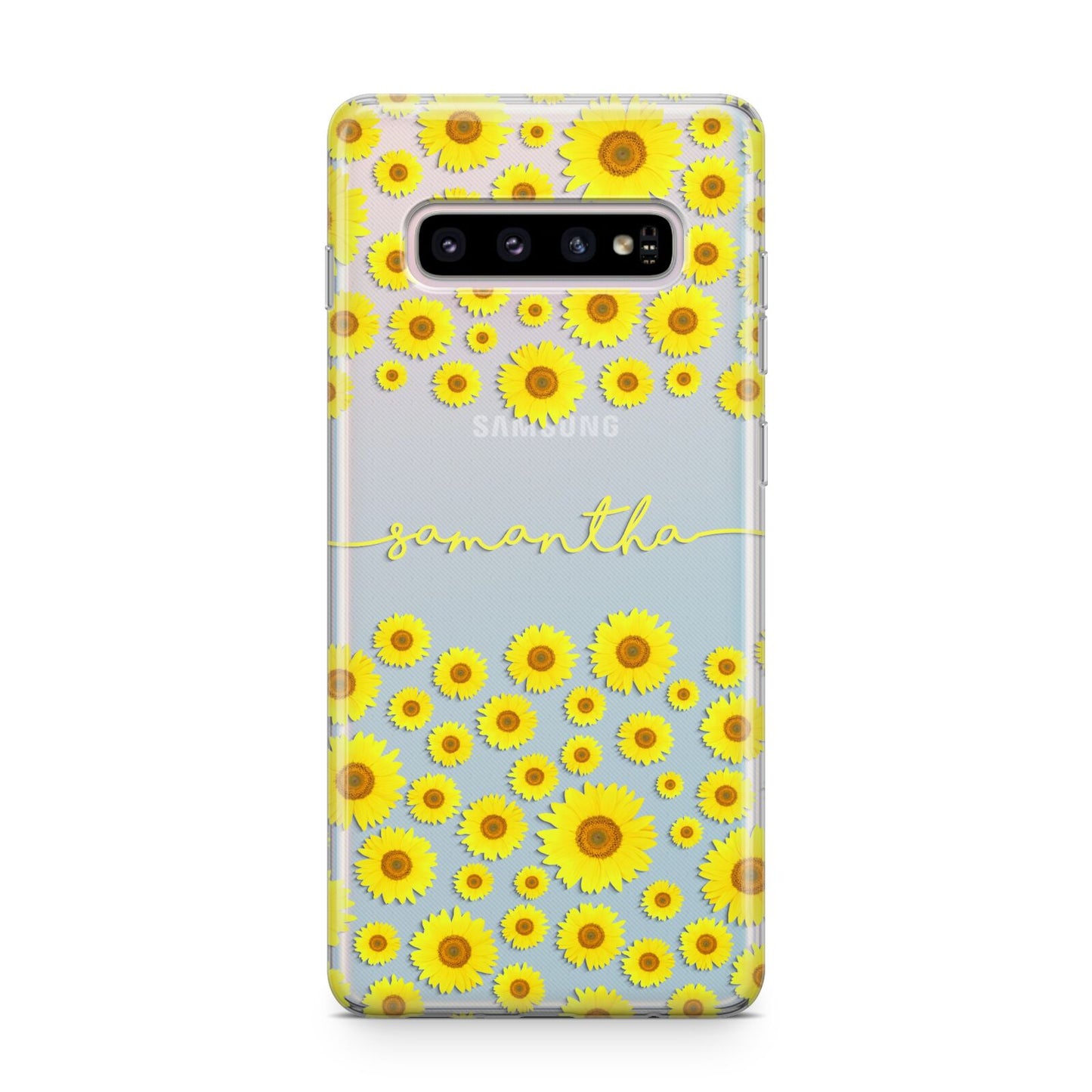 Personalised Sunflower Samsung Galaxy S10 Plus Case