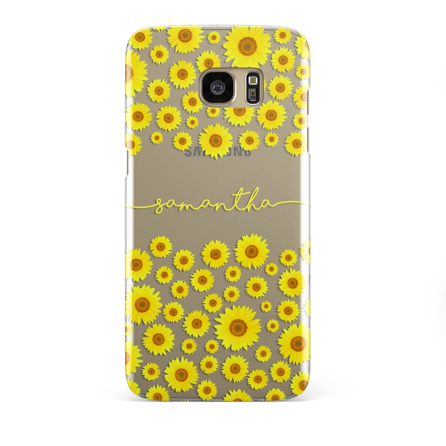 Personalised Sunflower Samsung Galaxy S7 Edge Case