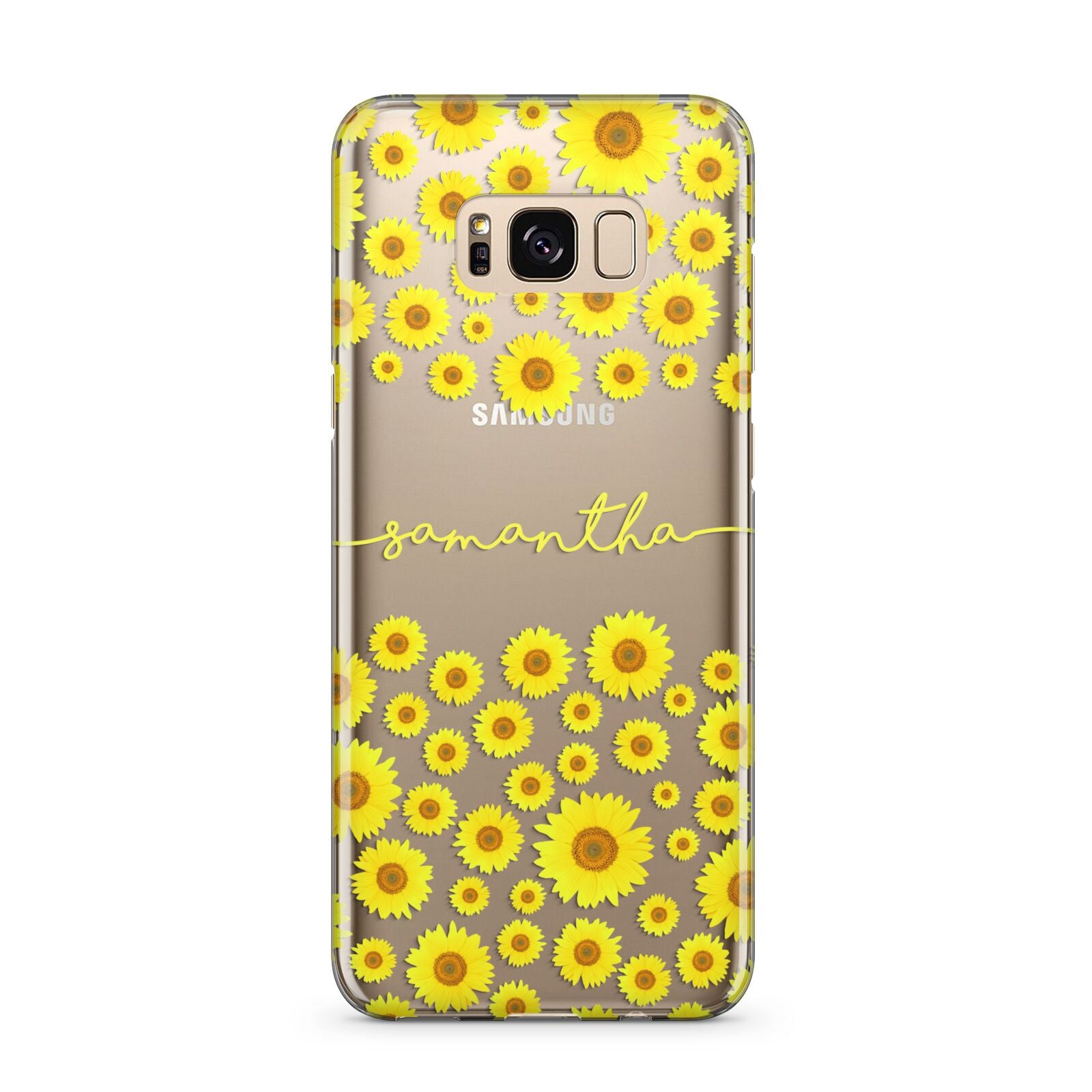 Personalised Sunflower Samsung Galaxy S8 Plus Case