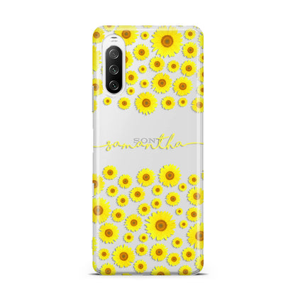 Personalised Sunflower Sony Xperia 10 III Case