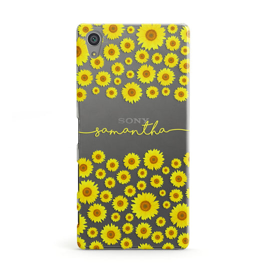 Personalised Sunflower Sony Xperia Case
