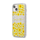 Personalised Sunflower iPhone 14 Plus Glitter Tough Case Starlight Angled Image