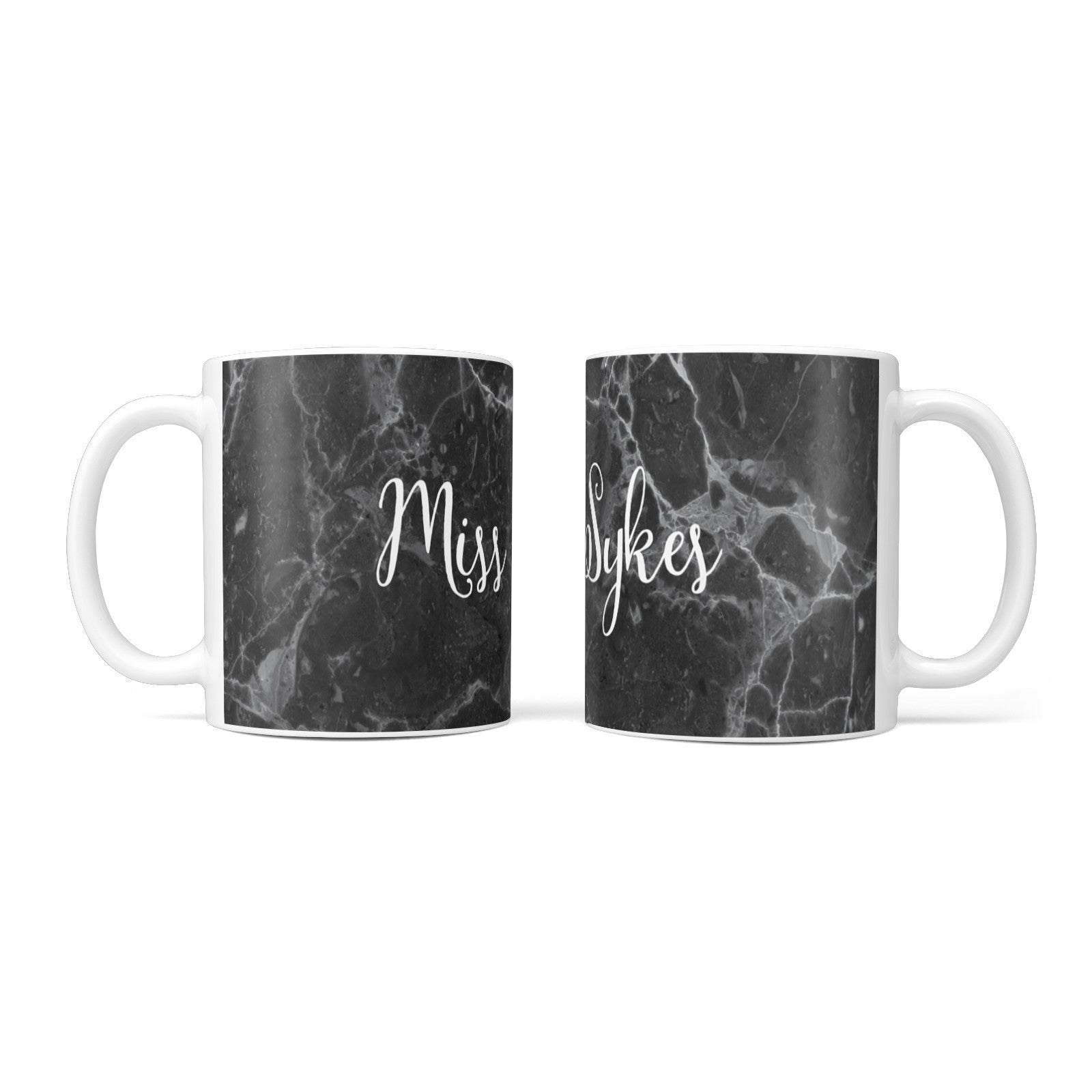 Personalised Surname Marble 10oz Mug Alternative Image 3
