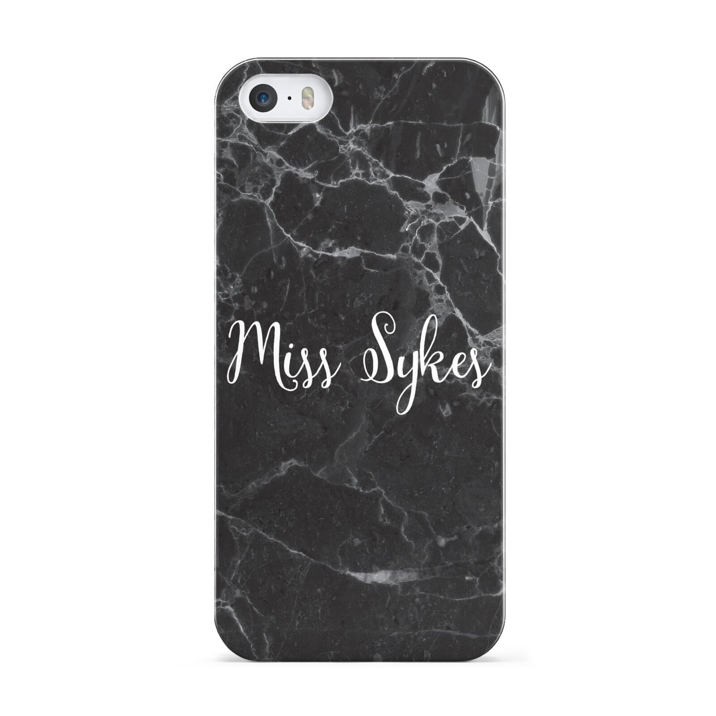 Personalised Surname Marble Apple iPhone 5 Case