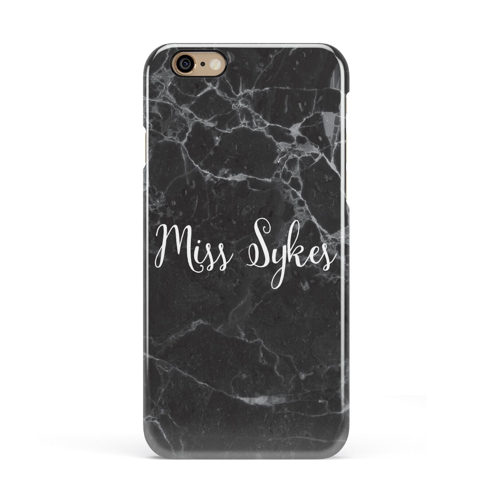 Personalised Surname Marble Apple iPhone 6 3D Snap Case