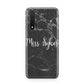 Personalised Surname Marble Huawei Nova 6 Phone Case