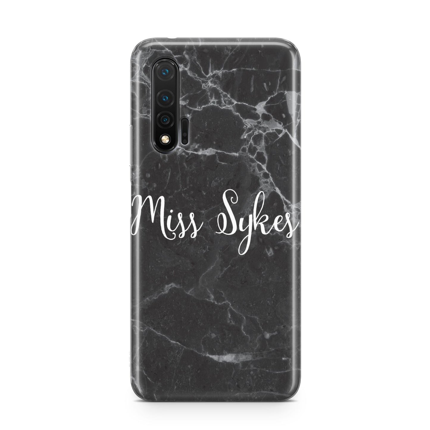 Personalised Surname Marble Huawei Nova 6 Phone Case