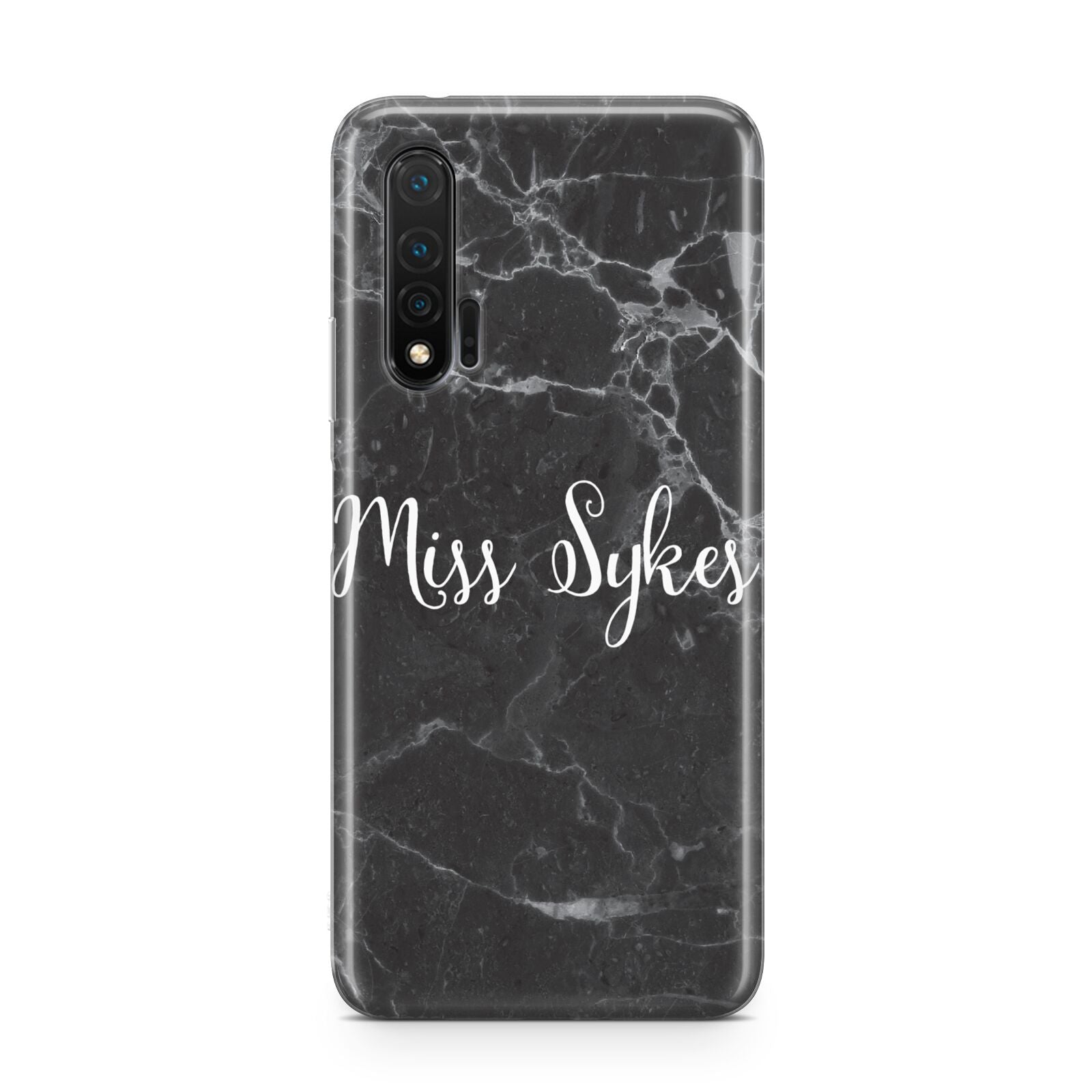 Personalised Surname Marble Huawei Nova 6 Phone Case