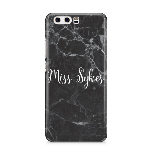 Personalised Surname Marble Huawei P10 Phone Case