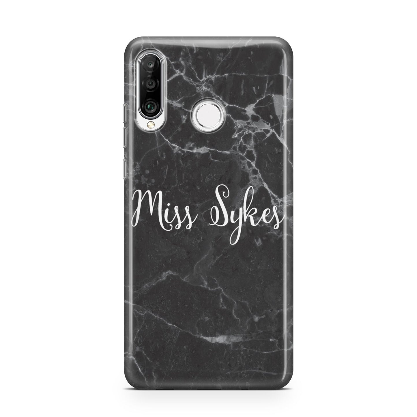 Personalised Surname Marble Huawei P30 Lite Phone Case
