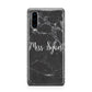 Personalised Surname Marble Huawei P30 Phone Case