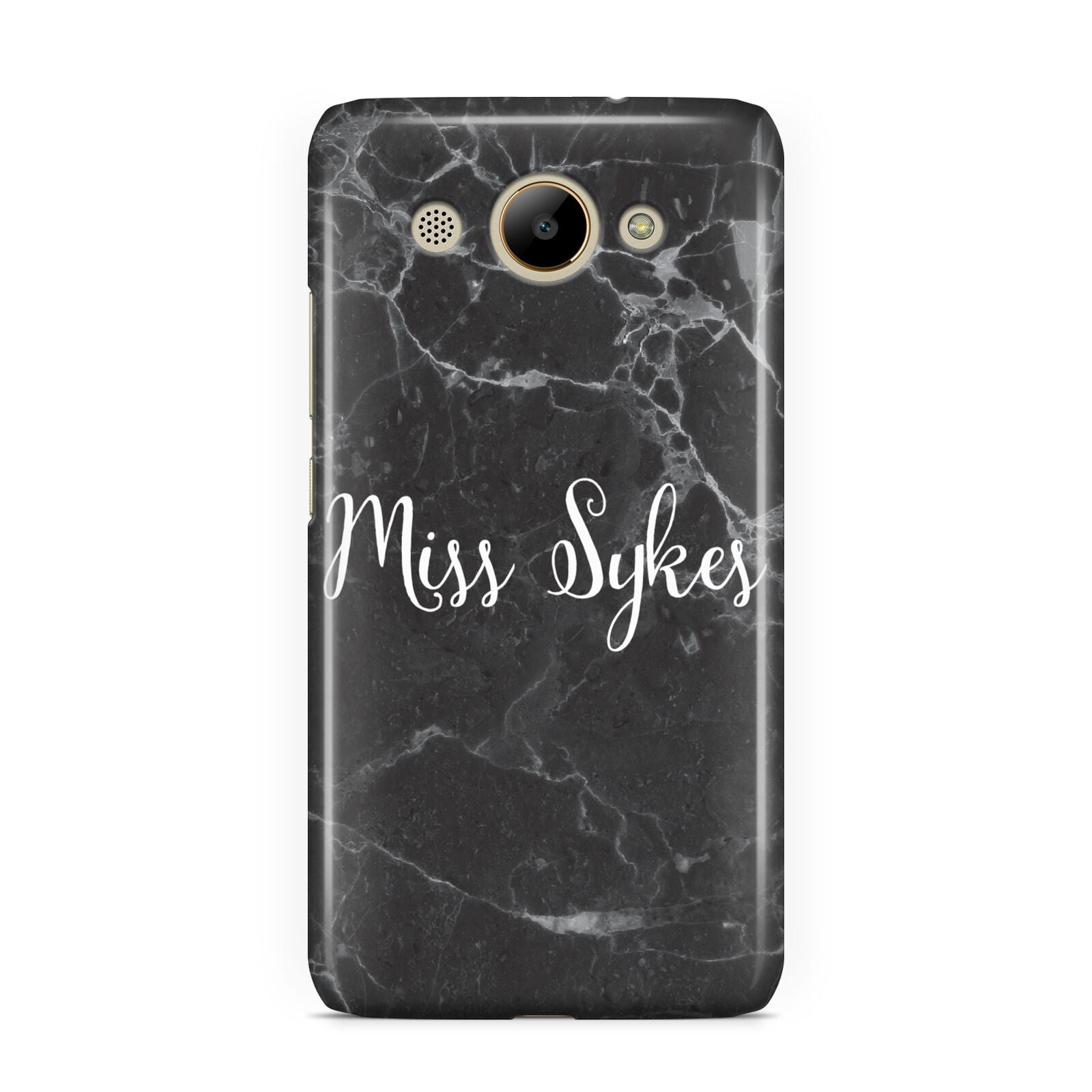Personalised Surname Marble Huawei Y3 2017