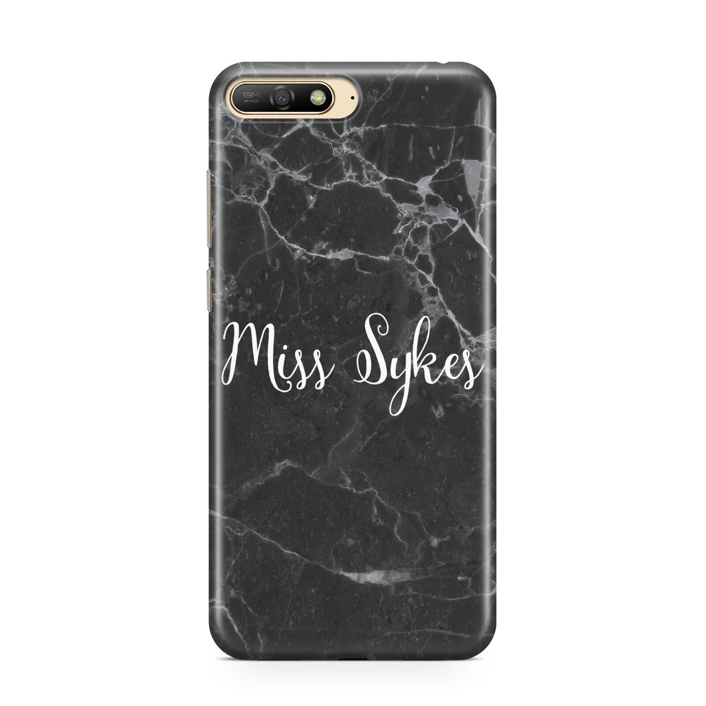 Personalised Surname Marble Huawei Y6 2018