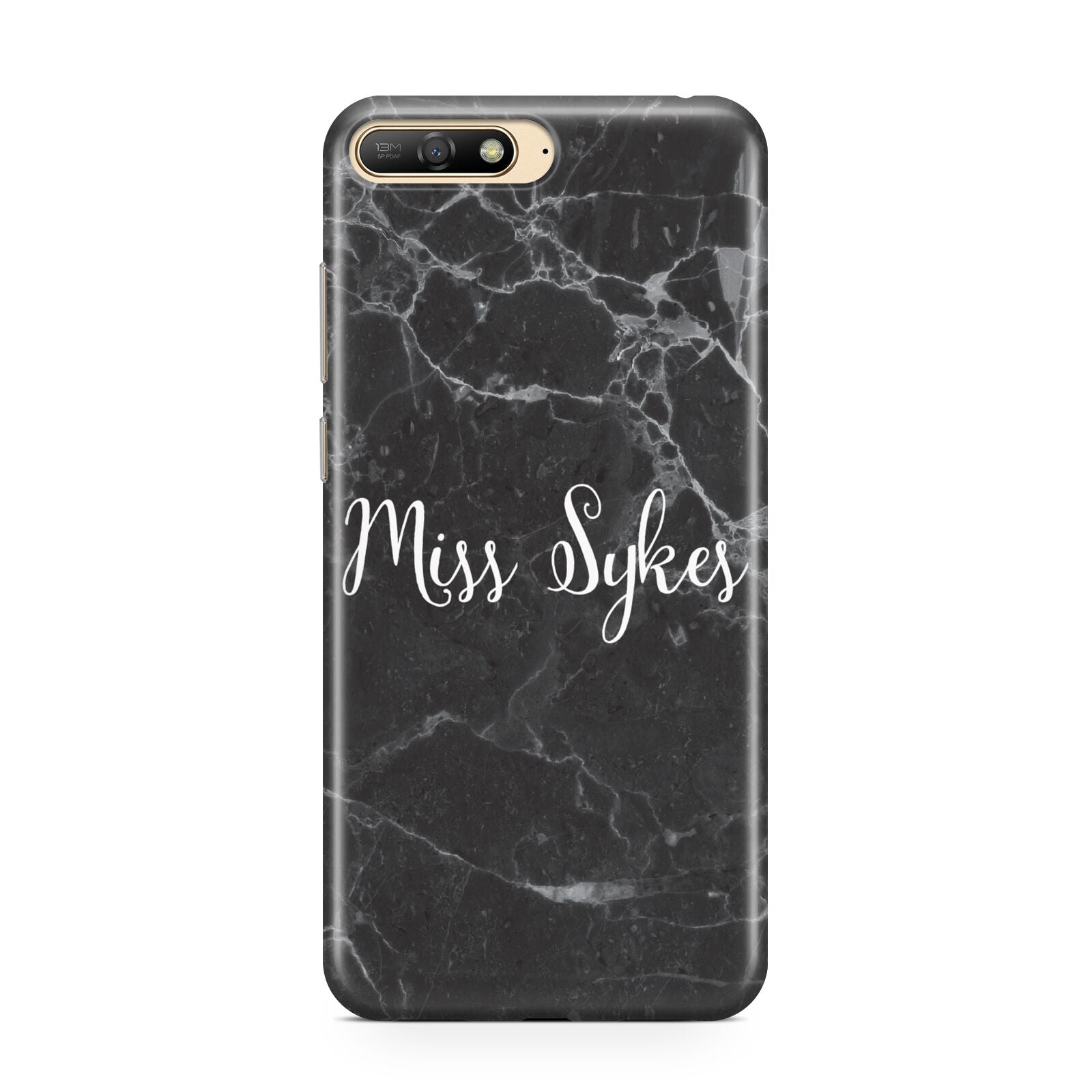 Personalised Surname Marble Huawei Y6 2018