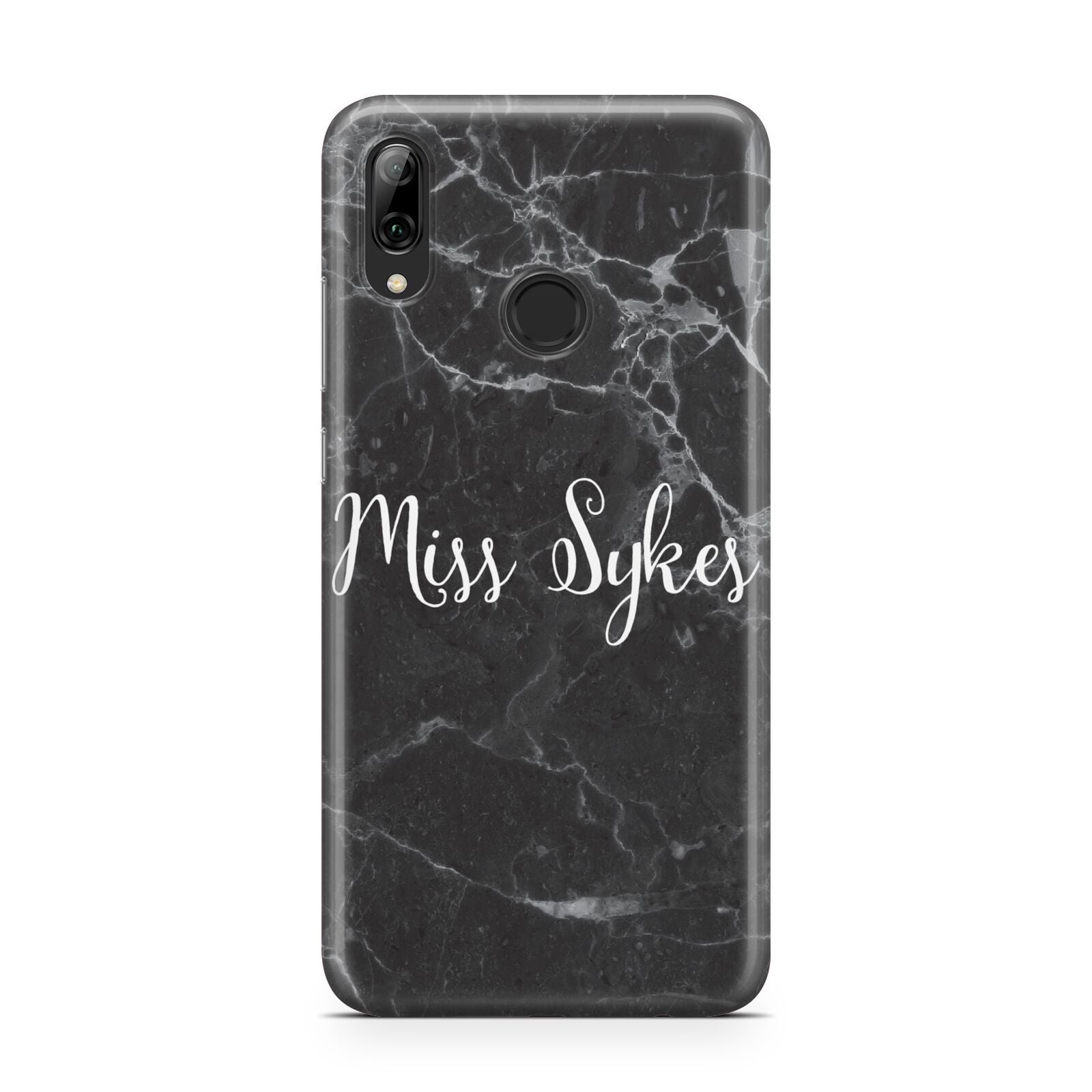 Personalised Surname Marble Huawei Y7 2019