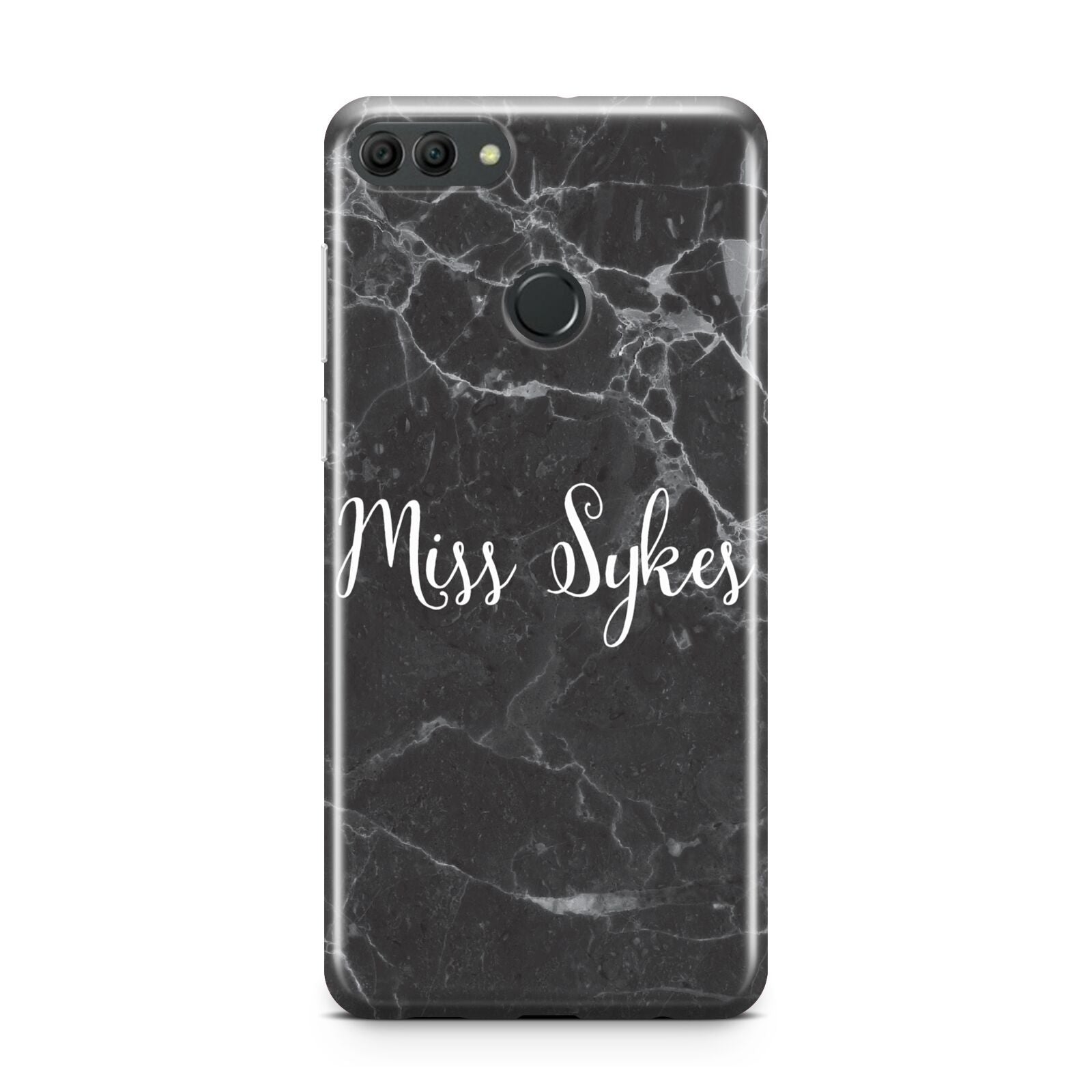 Personalised Surname Marble Huawei Y9 2018