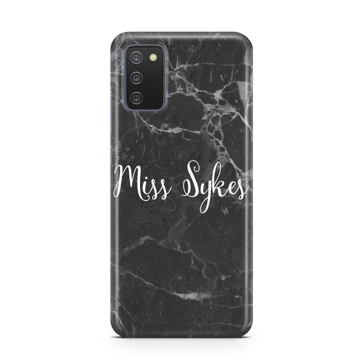 Personalised Surname Marble Samsung A02s Case
