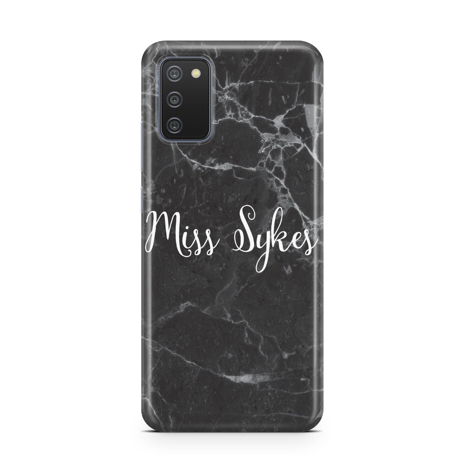 Personalised Surname Marble Samsung A02s Case