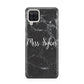 Personalised Surname Marble Samsung A12 Case