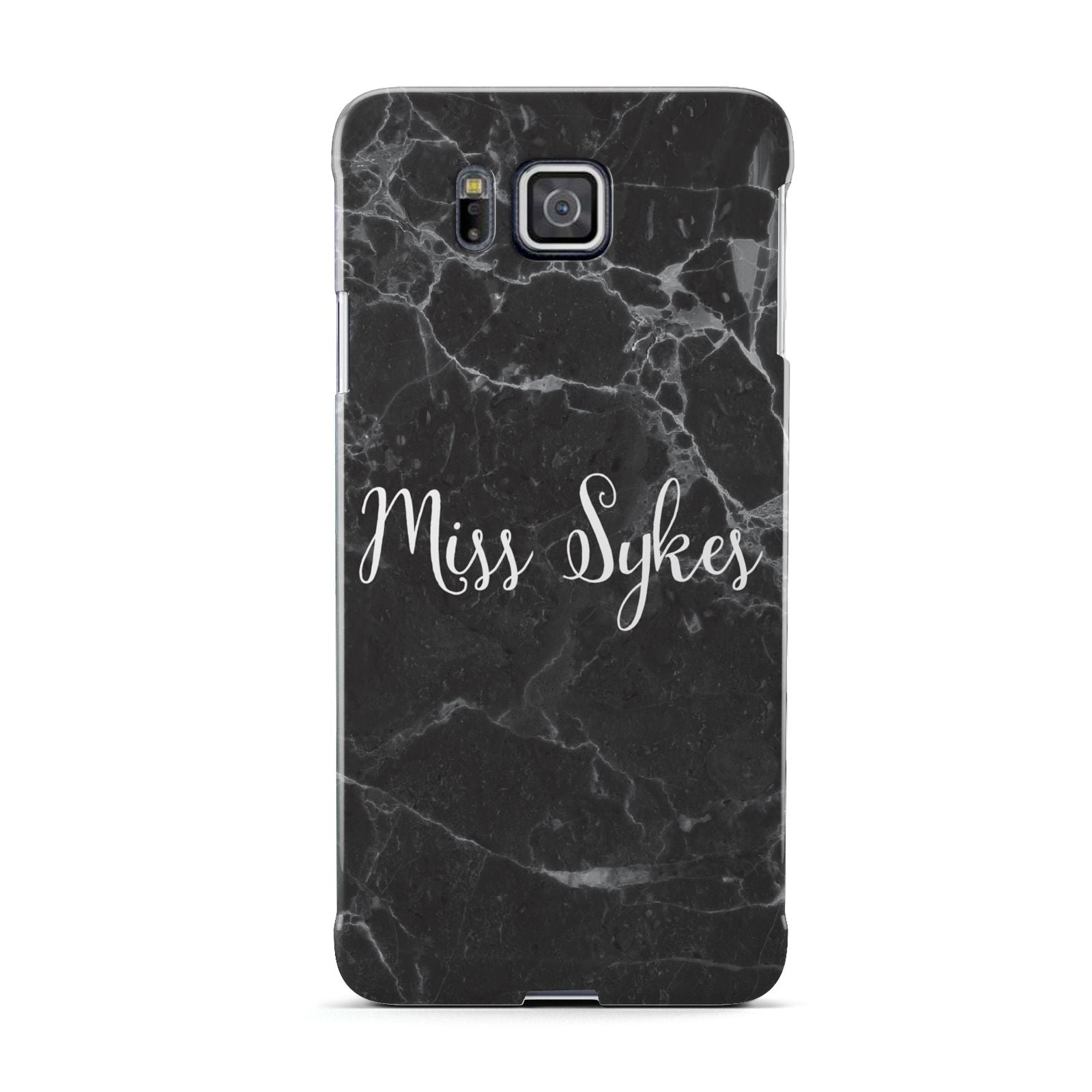 Personalised Surname Marble Samsung Galaxy Alpha Case