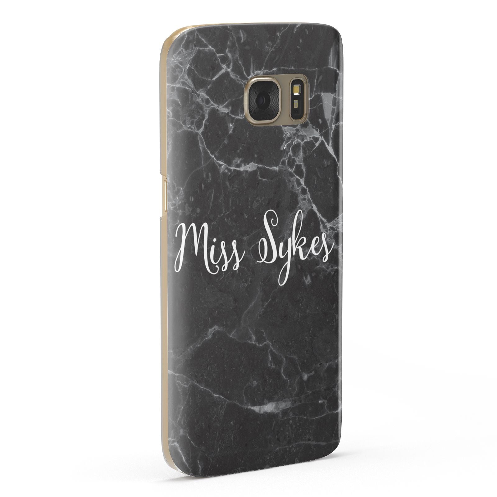 Personalised Surname Marble Samsung Galaxy Case Fourty Five Degrees