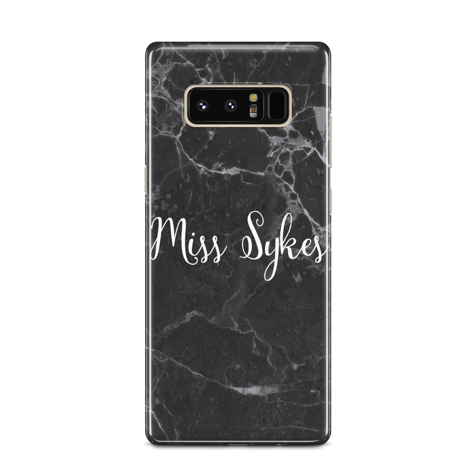 Personalised Surname Marble Samsung Galaxy Note 8 Case