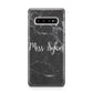 Personalised Surname Marble Samsung Galaxy S10 Plus Case