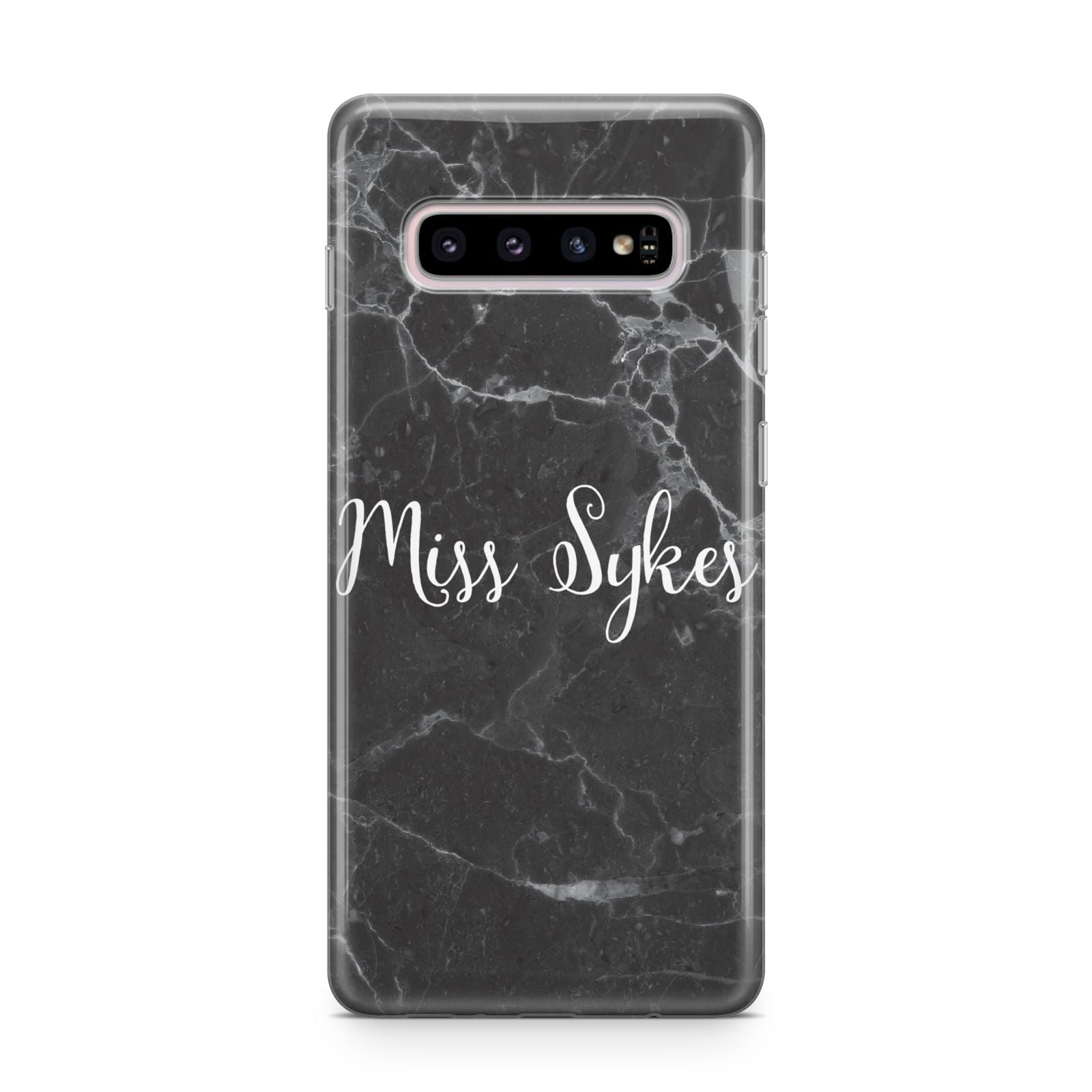 Personalised Surname Marble Samsung Galaxy S10 Plus Case