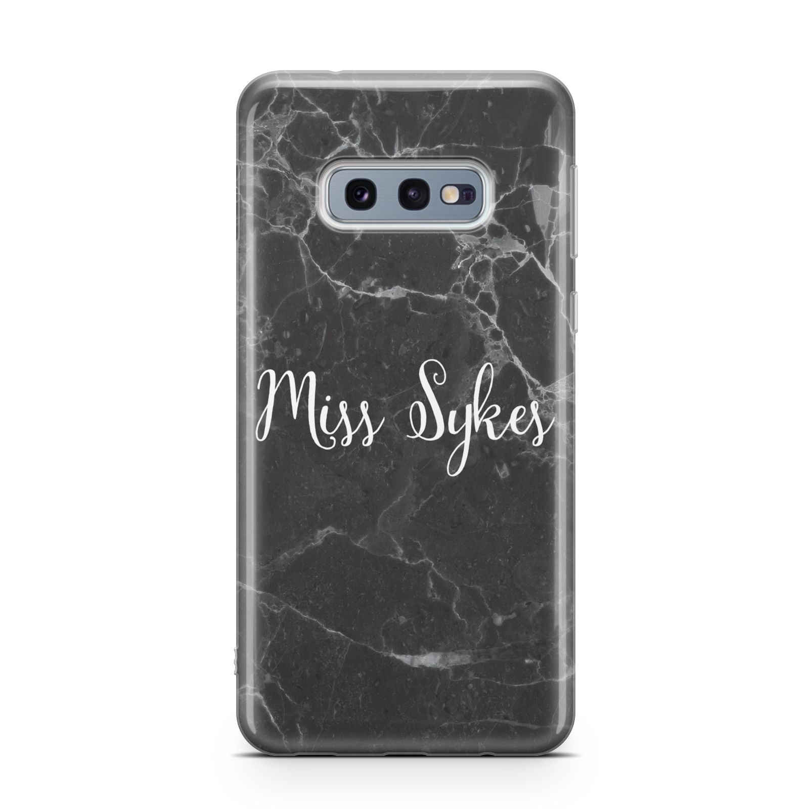 Personalised Surname Marble Samsung Galaxy S10E Case