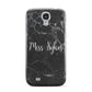 Personalised Surname Marble Samsung Galaxy S4 Case