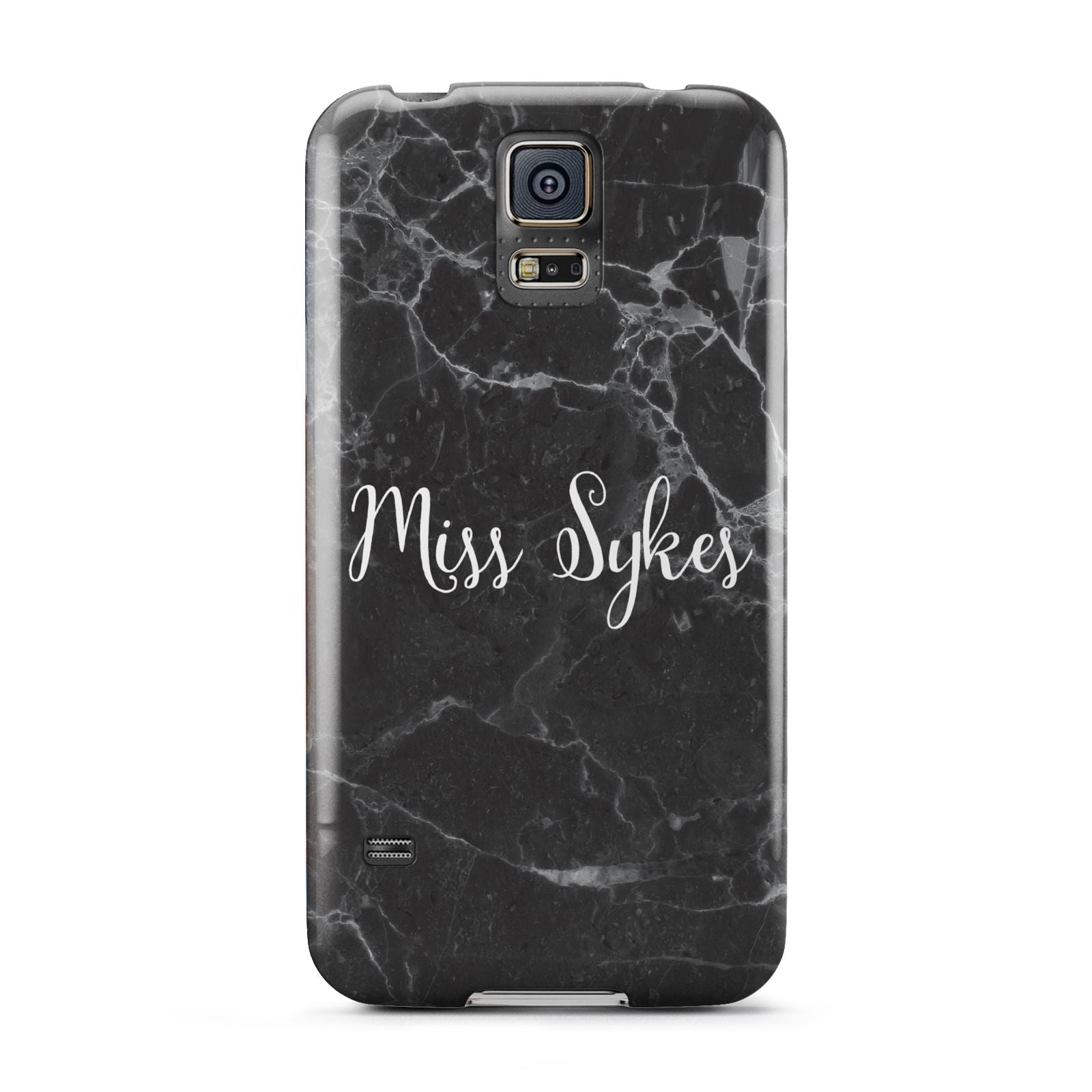 Personalised Surname Marble Samsung Galaxy S5 Case