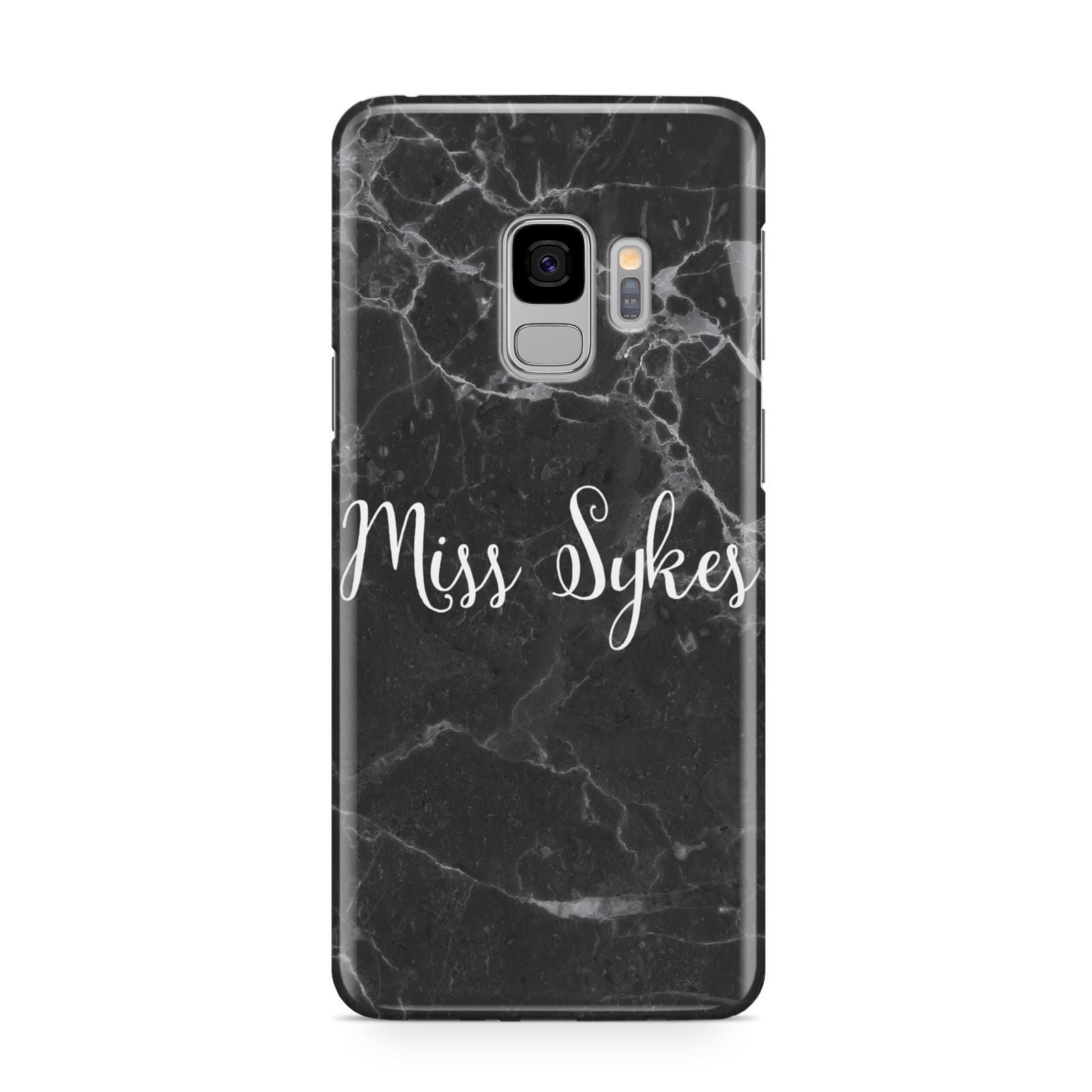 Personalised Surname Marble Samsung Galaxy S9 Case