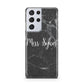Personalised Surname Marble Samsung S21 Ultra Case