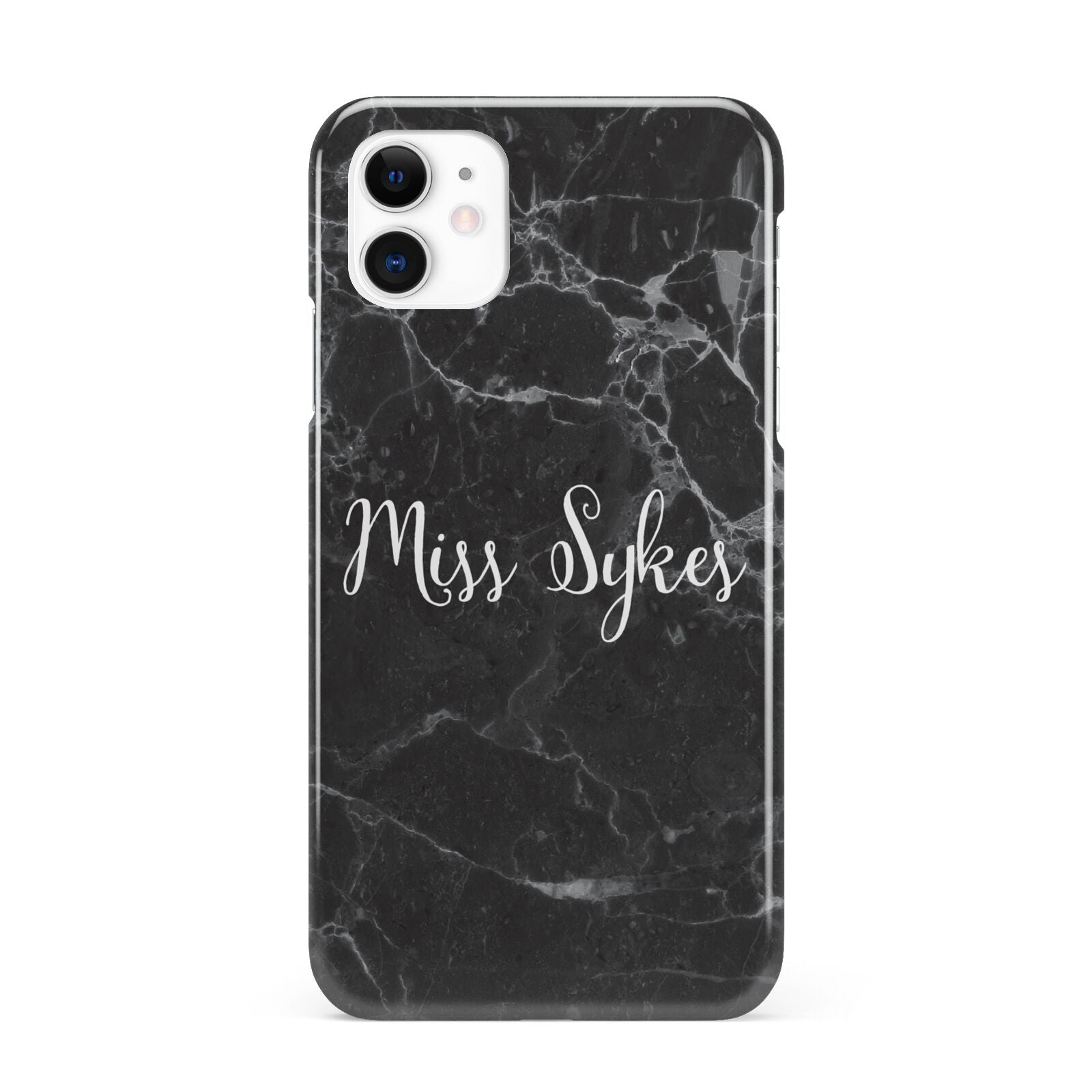 Personalised Surname Marble iPhone 11 3D Snap Case
