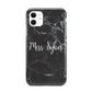 Personalised Surname Marble iPhone 11 3D Tough Case