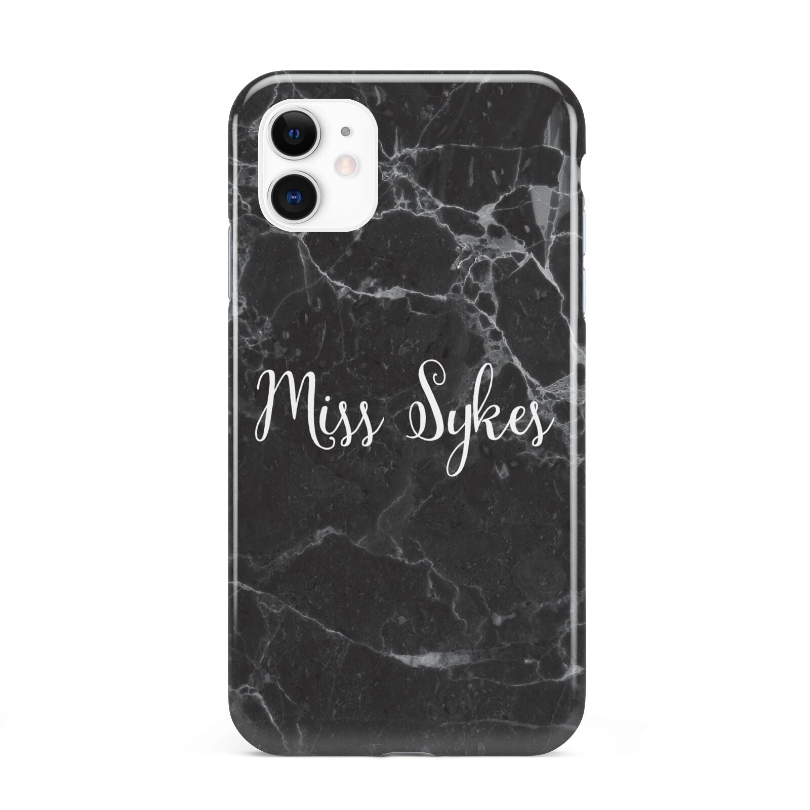 Personalised Surname Marble iPhone 11 3D Tough Case