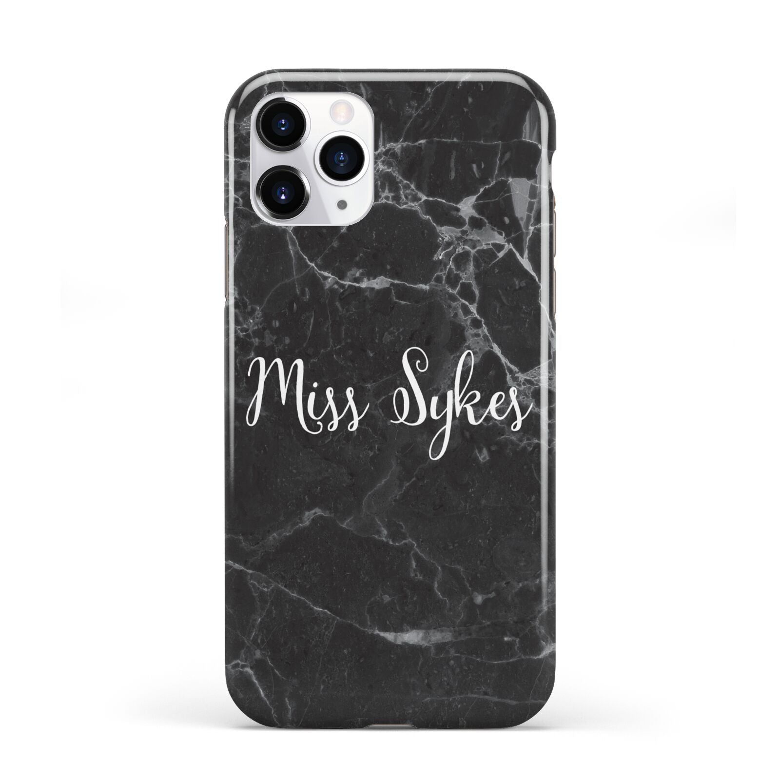 Personalised Surname Marble iPhone 11 Pro 3D Tough Case