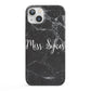 Personalised Surname Marble iPhone 13 Full Wrap 3D Snap Case