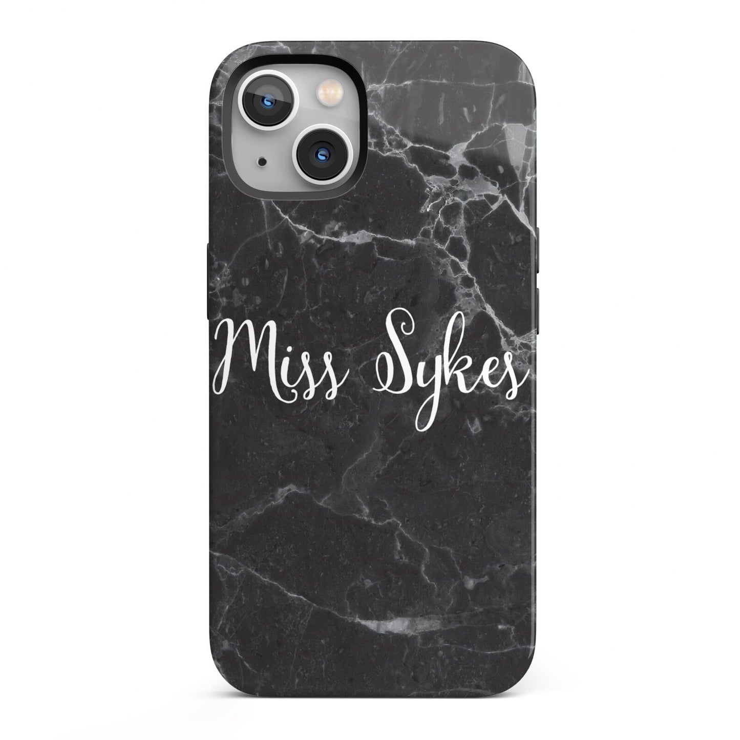 Personalised Surname Marble iPhone 13 Full Wrap 3D Tough Case